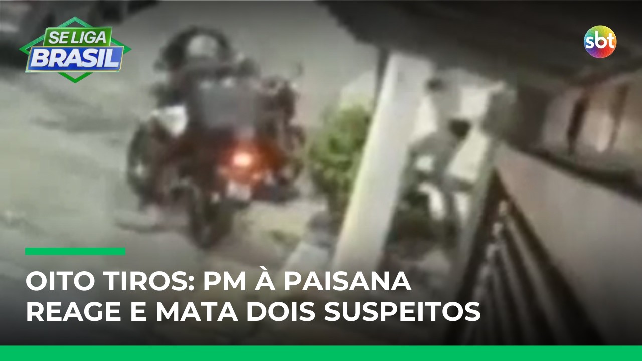 SP: policial &agrave; paisana sofre tentativa de assalto, reage e mata dois com oito tiros | #SeLigaBrasil