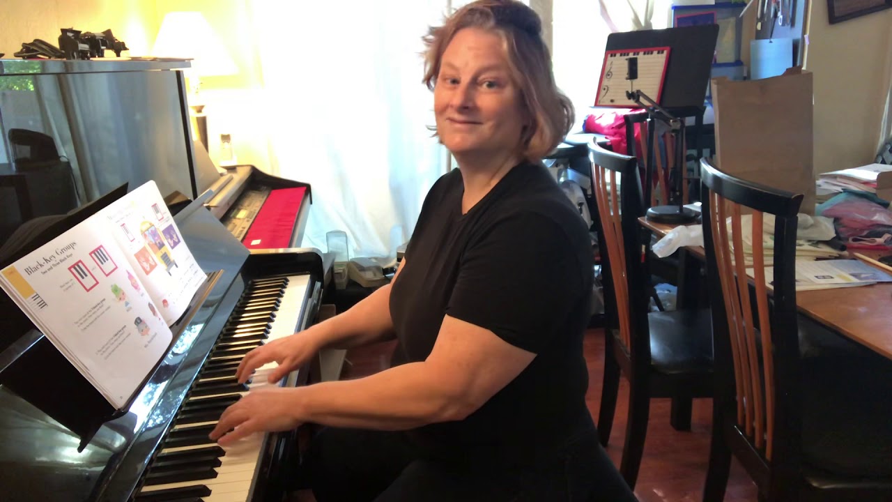 My First Piano Adventures, Lesson Book A, “Will You Play” through “RH Rainbows”