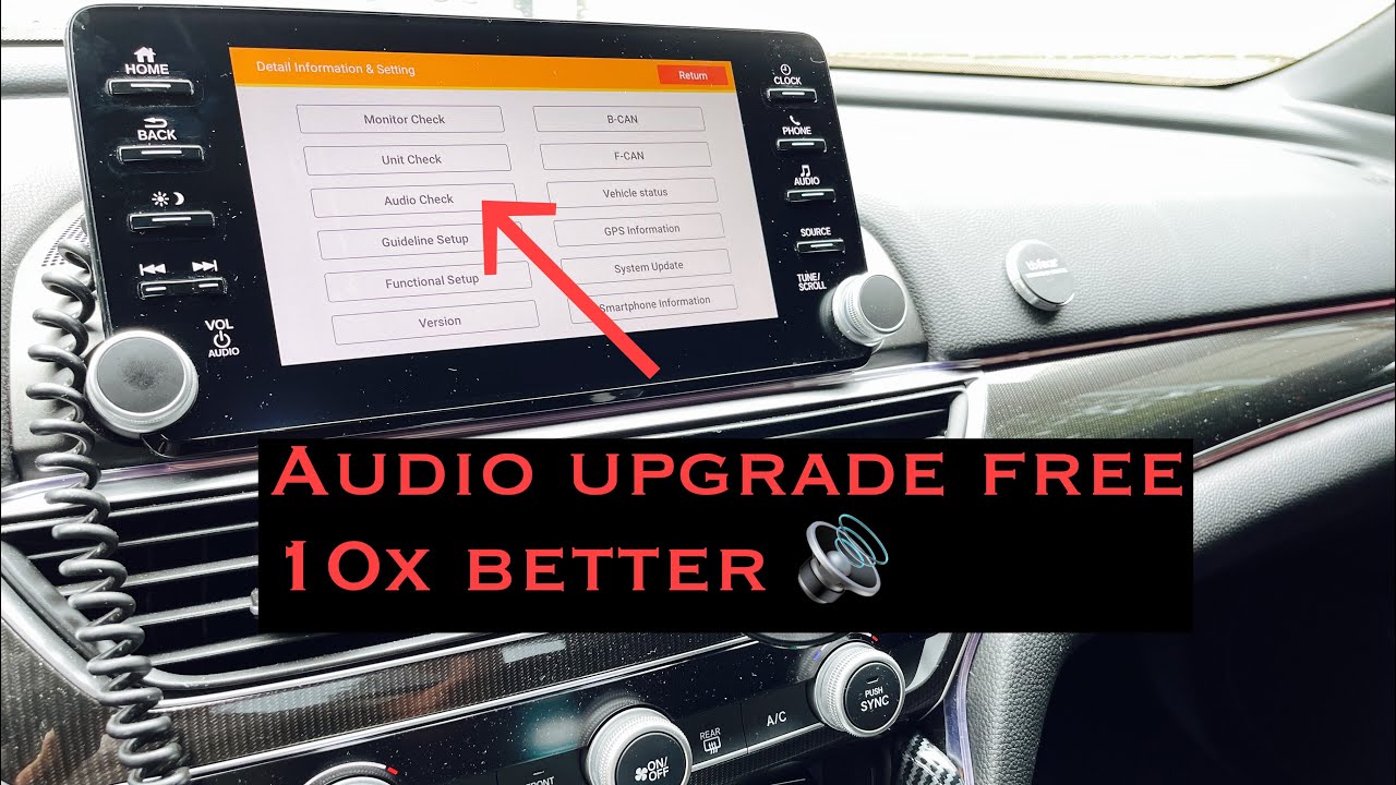 2018-2021 honda accord sport audio sound system upgrade free mod
