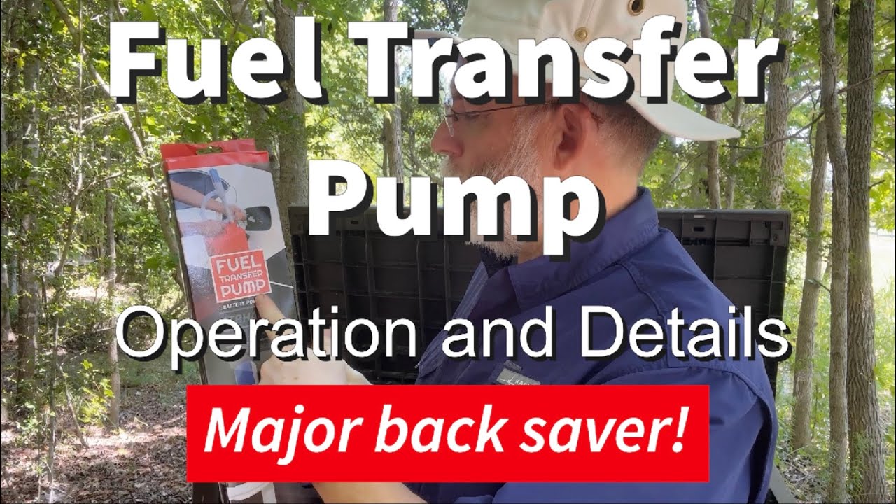 Fuel Transfer Pump - Amazing Back Saving Gadget
