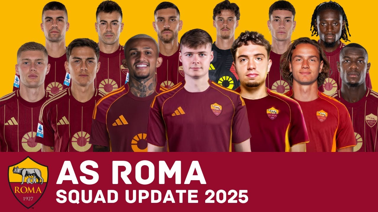 AS ROMA SQUAD UPDATE 2025 | ROMA UPDATED SQUAD 2025 | FootWorld