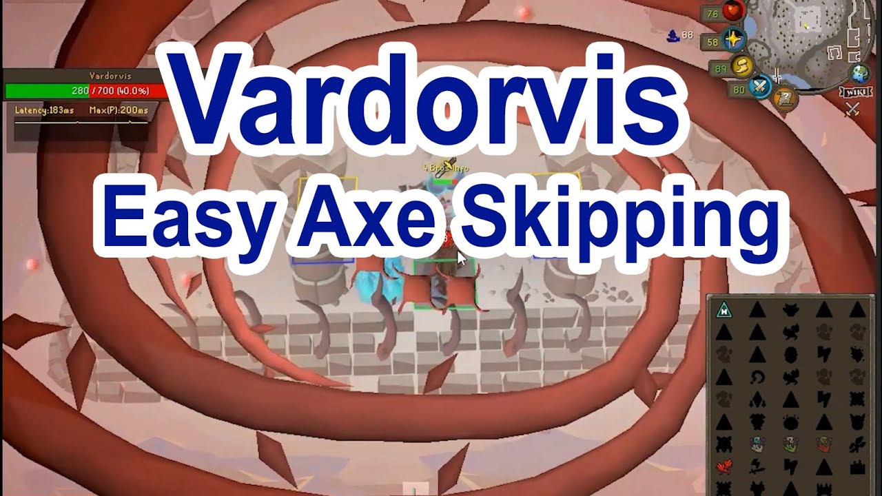 One Trip of Vardorvis OSRS | Easy Axe Skipping | Extra hit in Strangle