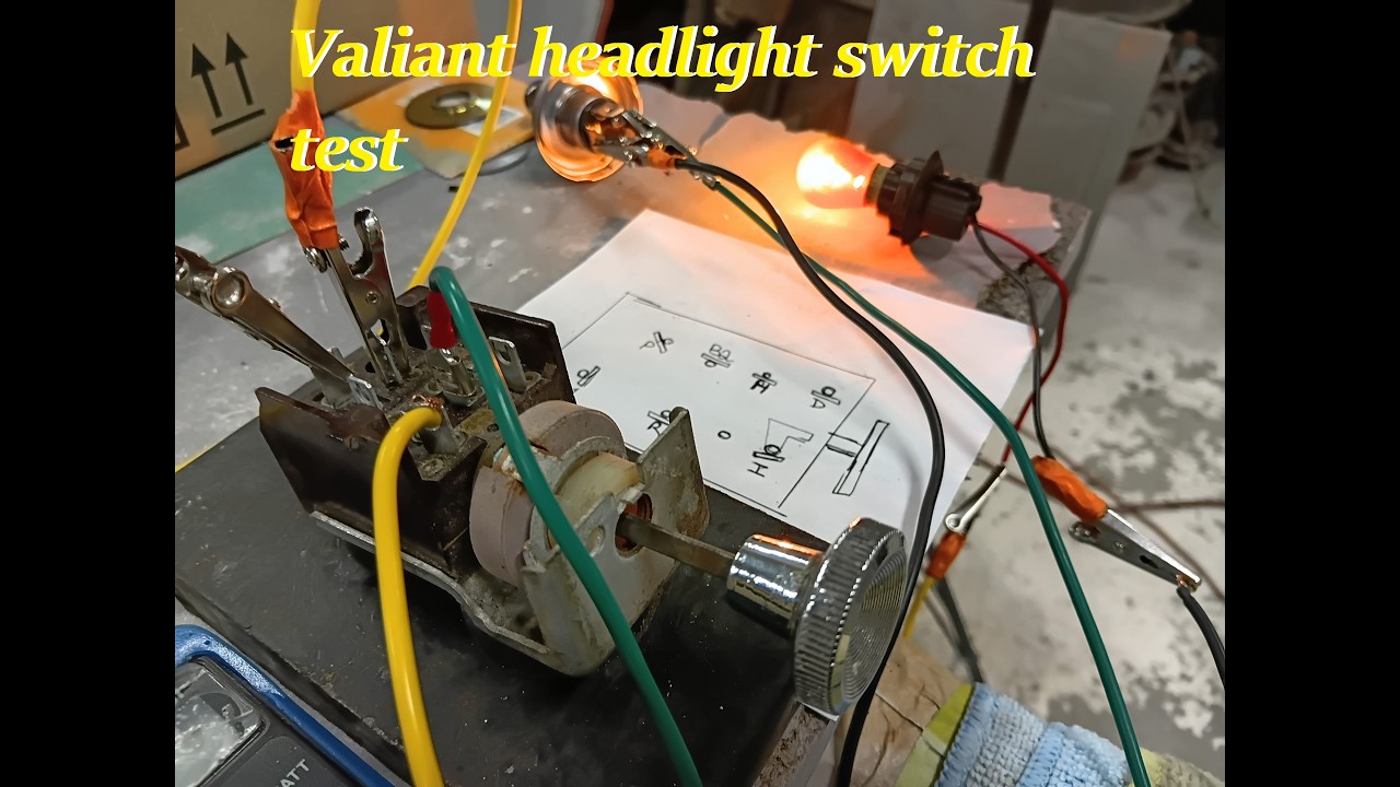 Testing a Chrysler  Valiant headlight switch