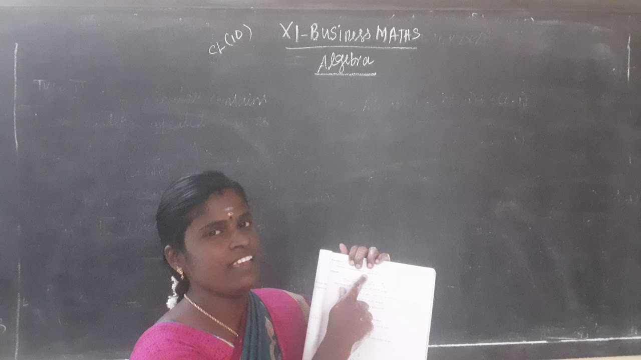 XI Business Maths(CL10)
