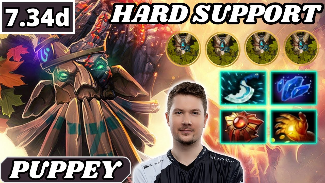 7.34d - Puppey Treant Protector Hard Support Gameplay - Dota 2 Full Match Gameplay