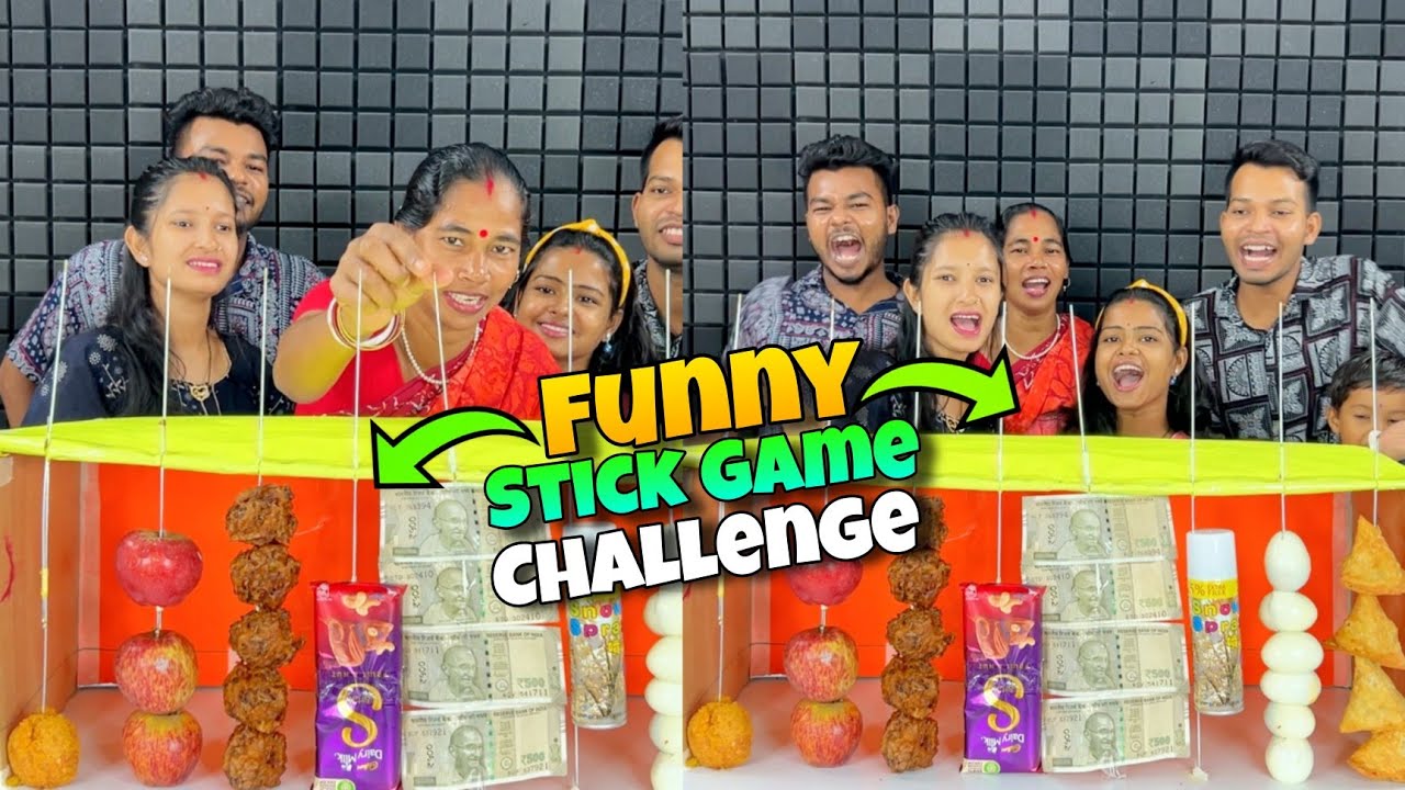 Funny Guessing Stick Game Challenge With Family