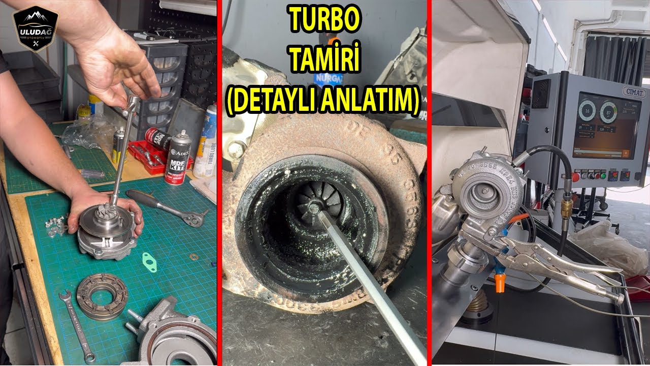 TURBO TAMİRİ NASIL YAPILIR? (Turno Arıza Belirtileri-Turbo Islık Sesi-Turbo Pervanesini Dağıtmış)