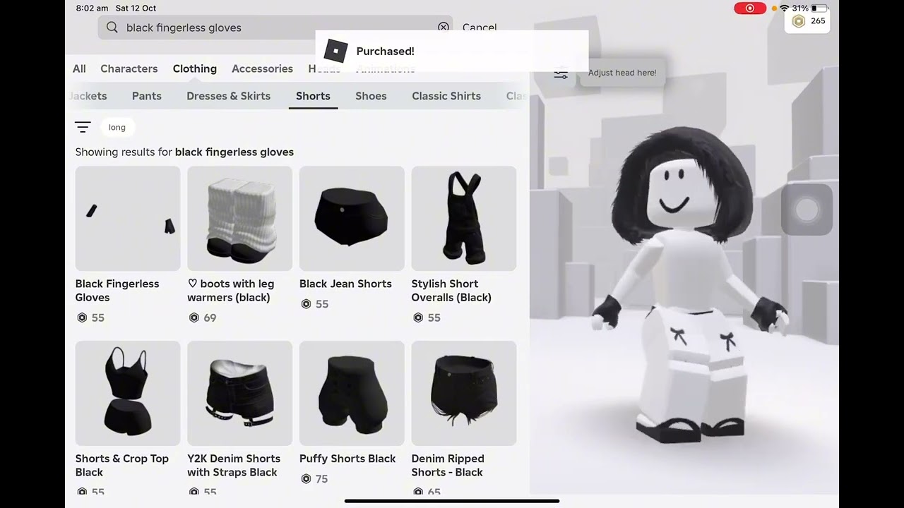 EMO Y2K Shopping Spree of 400 Roblox 🖤| QU33N_AM3L1A