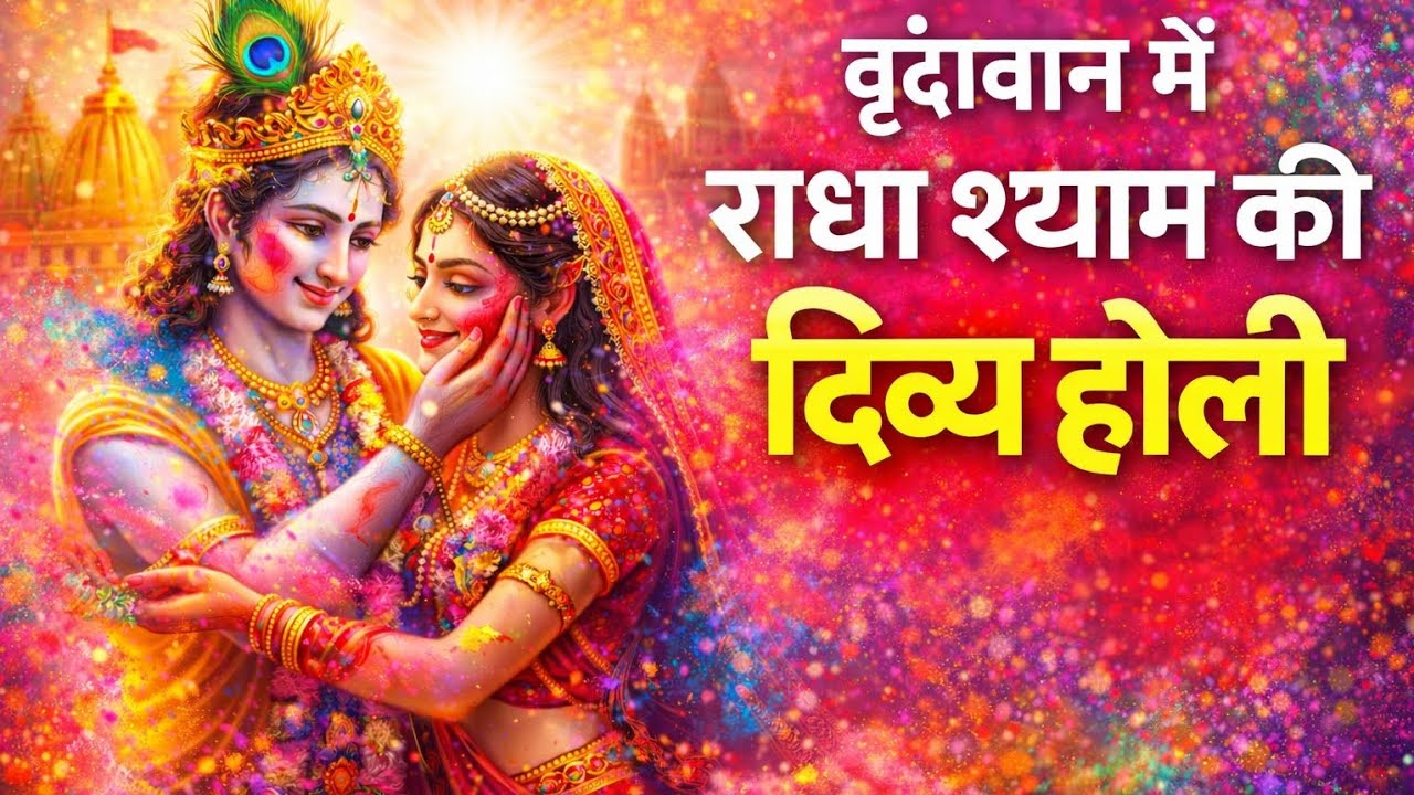🚩 रंग बरसे वृंदावन में 🌸 राधा कृष्ण होली भजन | मन को भिगो दे ऐसा प्रेम गीत ❤️✨