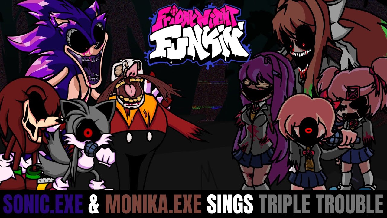 Friday Night Funkin Sonic.EXE VS Monika.EXE!