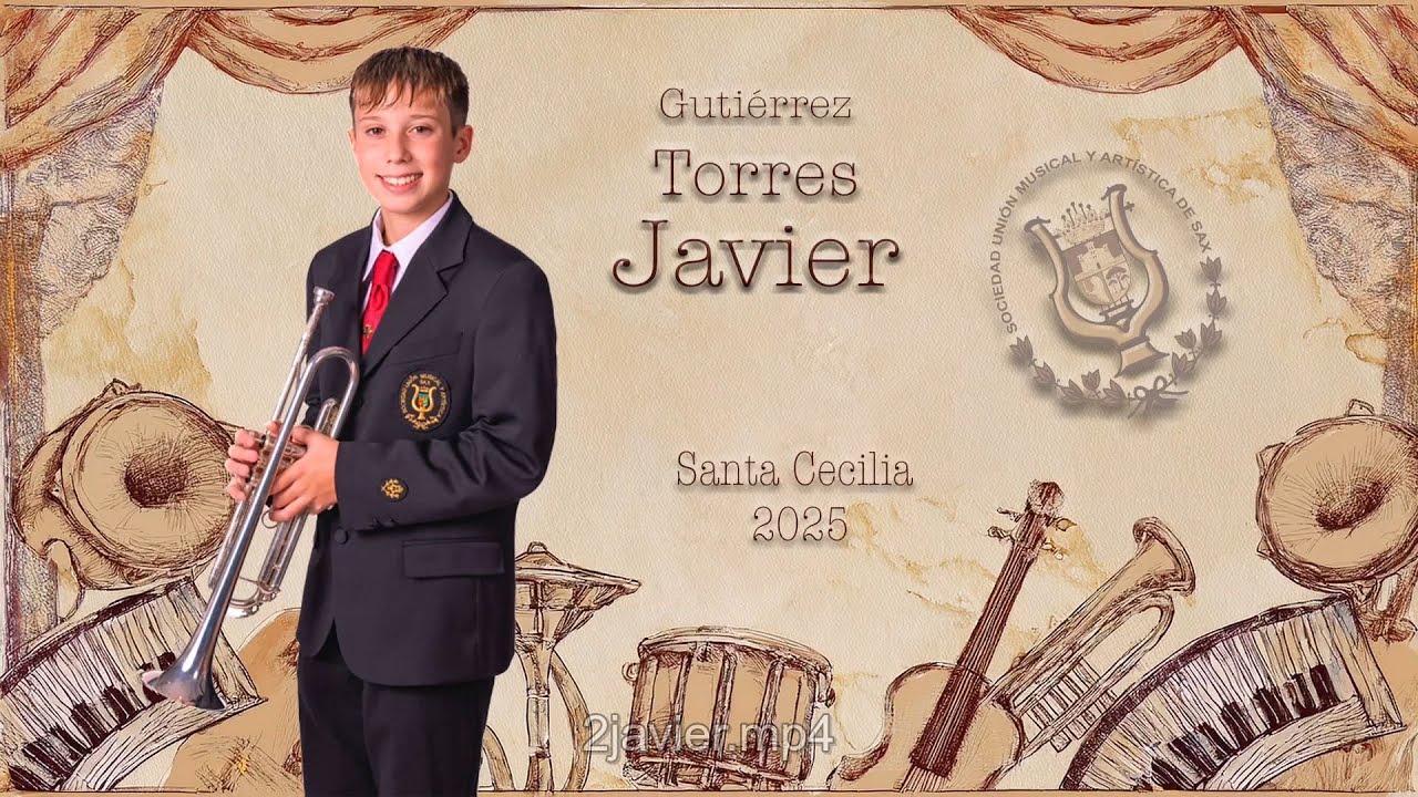 Recogida Nuevos Músicos 2025: Javier Torres Gutiérrez (Trompeta) - Unión Musical Sax