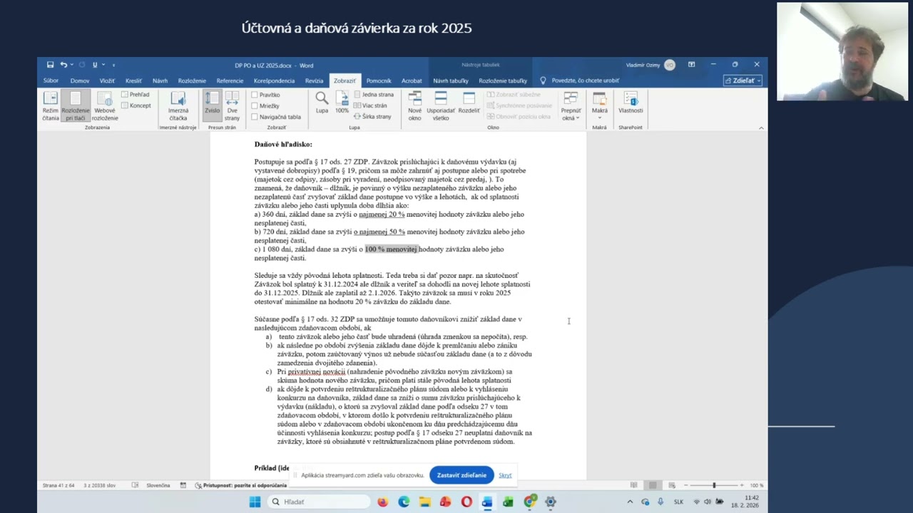 Záväzky z daňového hľadiska