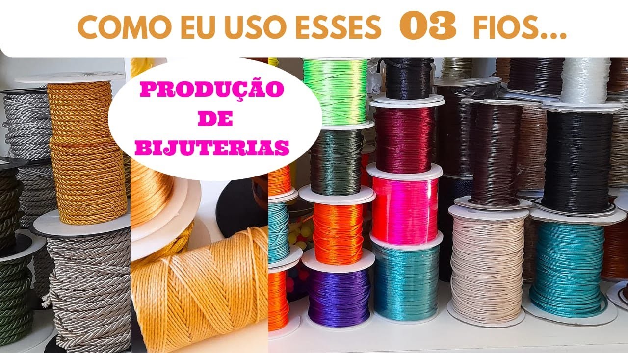 FIOS PARA FAZER BIJUTERIAS-DICAS de Como Usar Fios Para montagem de Bijuterias #comofazerbijuterias