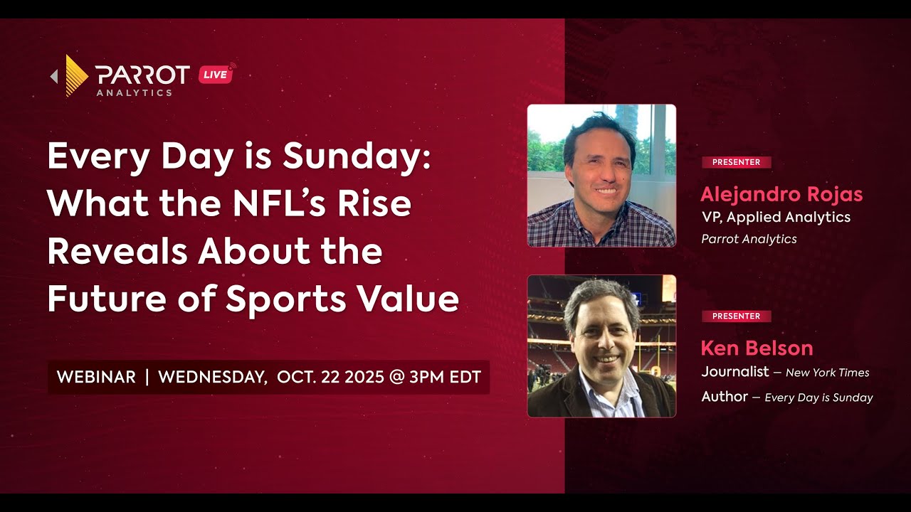 Parrot Analytics LIVE: What the NFL’s Rise Reveals About the Future of Sports Value