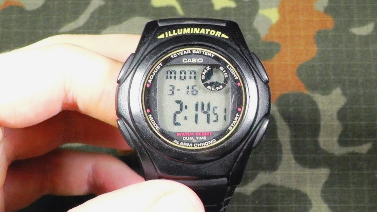 Часы Casio F-200W illuminator - бюджетный долгожитель