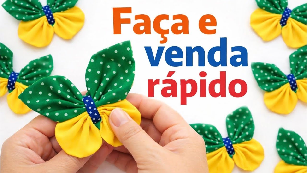 Ideia incrível ,fazer vender rápido #copadomundo #copadobrasil #artesanato #tutorial #scrunchies 