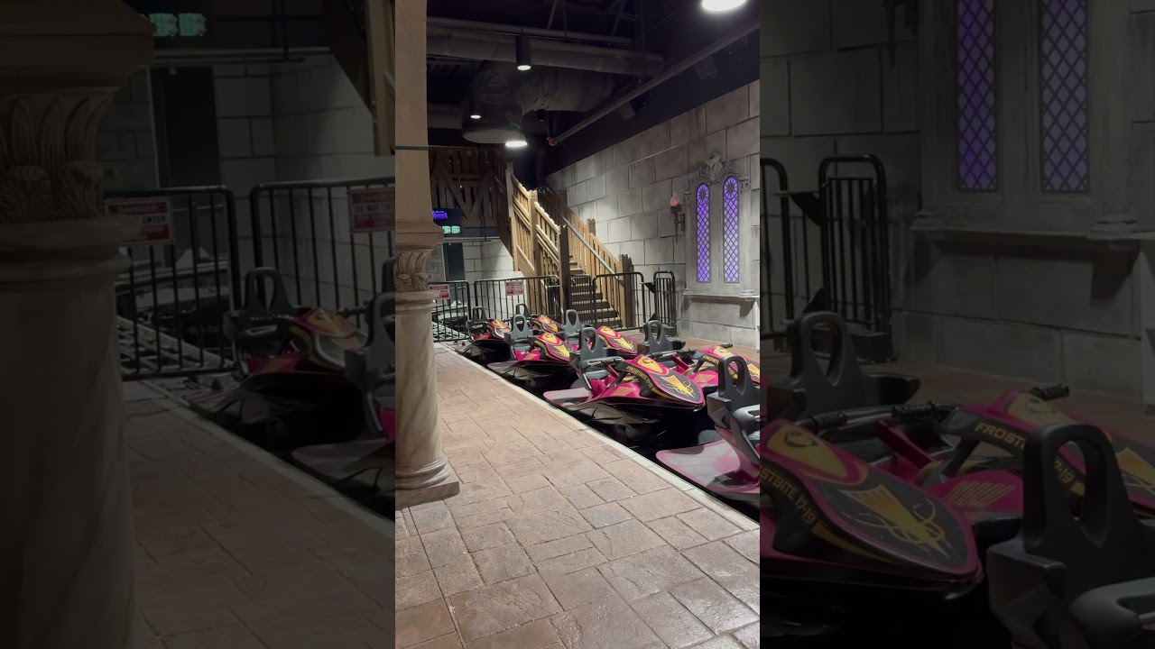 Clear the DarKoaster track for moving trains💃 #BuschGardens #Intamin #rollercoaster #DarKastle