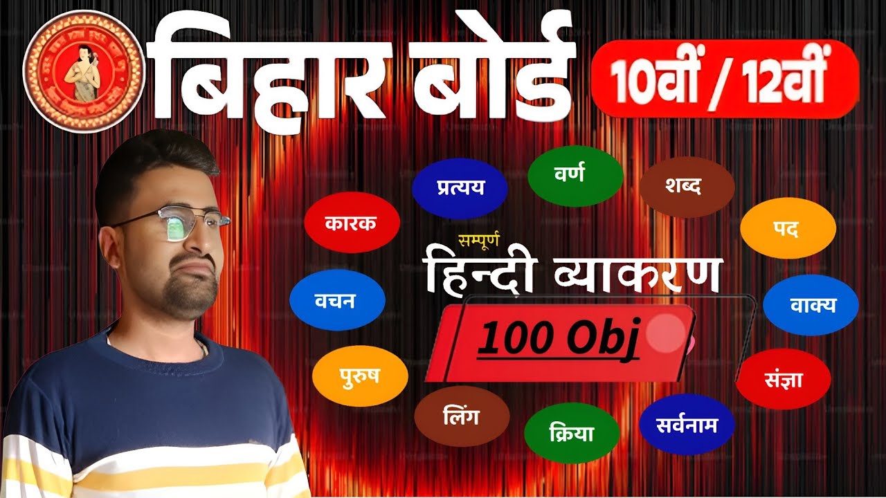 हिन्दी व्याकरण वस्तुनिष्ठ प्रश्न भाग-2 | Bihar Board Exam 2026 | Class 10th & 12th