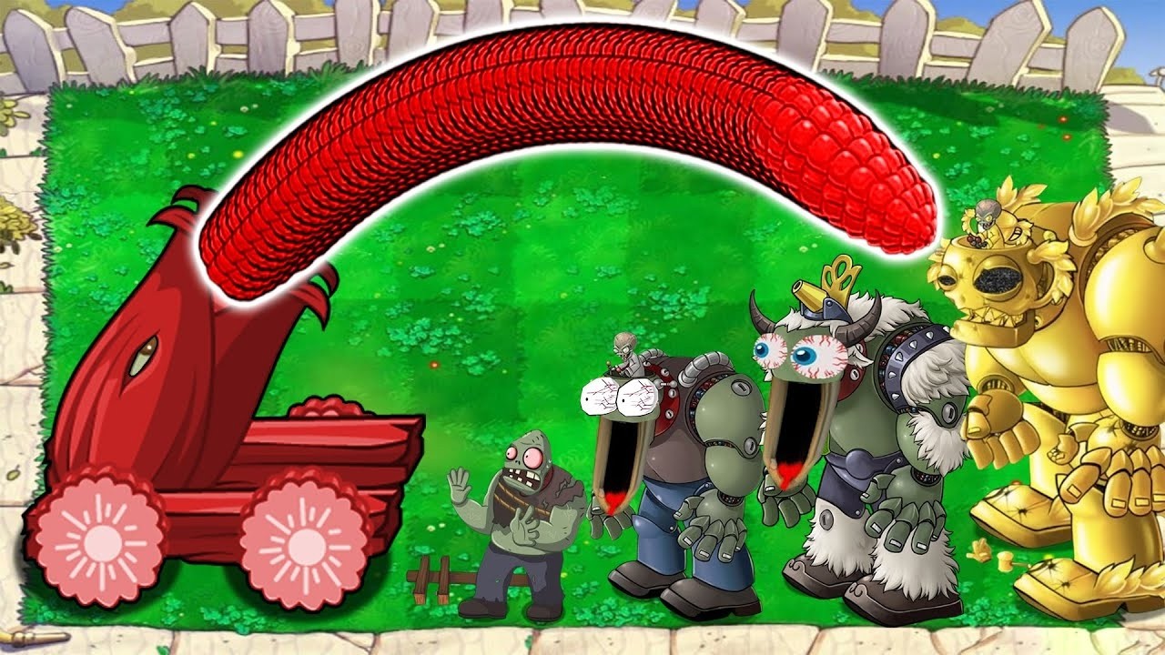 Cob Cannon vs All Zombies vs Dr Zomboss Plants vs Zombies Battlez