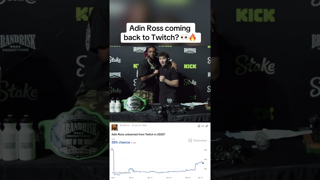 Adin Ross is getting unbanned? 🤔 #adinross