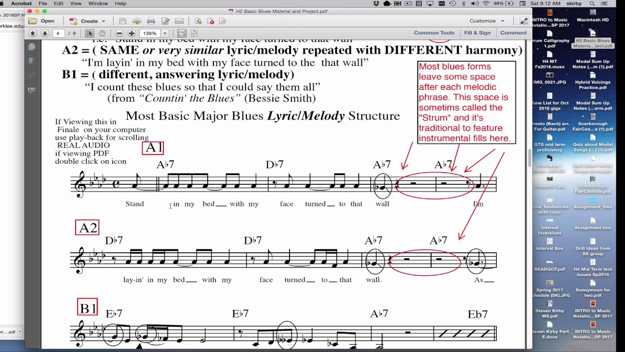 Basic Blues Harmony and Melody 1