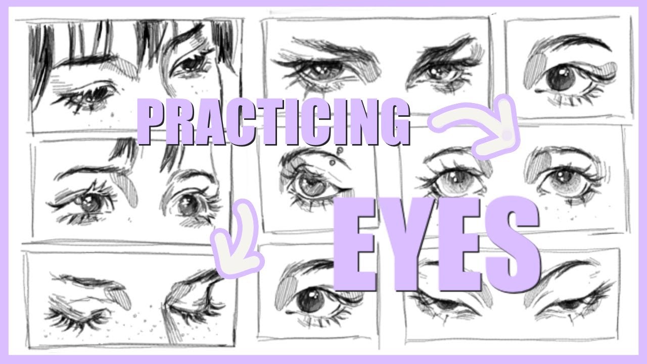 Practicando ojos w/ Veikk Studio 16 pen Display