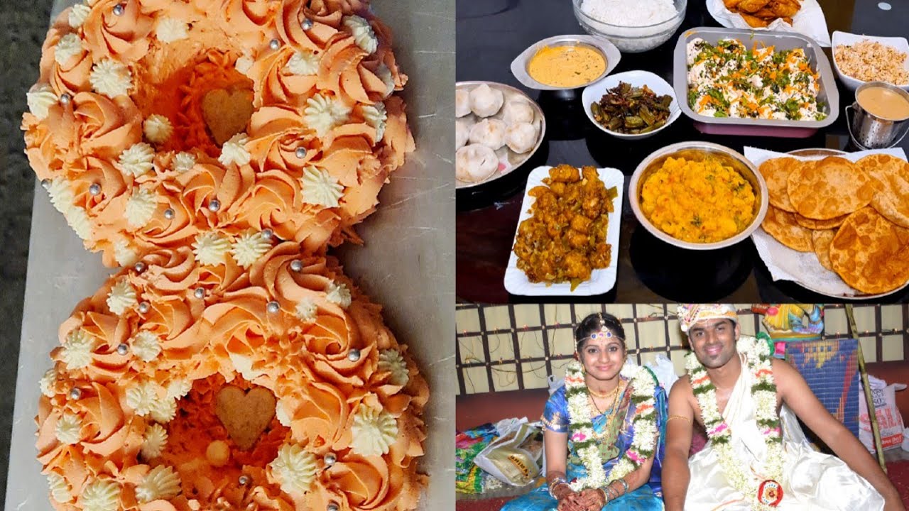 எட்டாவது திருமண ஆண்டு | Blessed life | Gifts exchange | prepared hubby's favorite 8 dishes | 8 Cake
