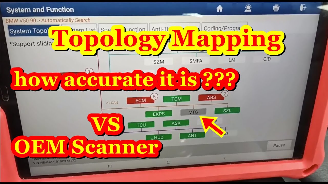 Topology Mapping Scanner. Aftermarket vs OEM !!! How accurate it is Diagzone,Launch, Xdiag,Topdon???