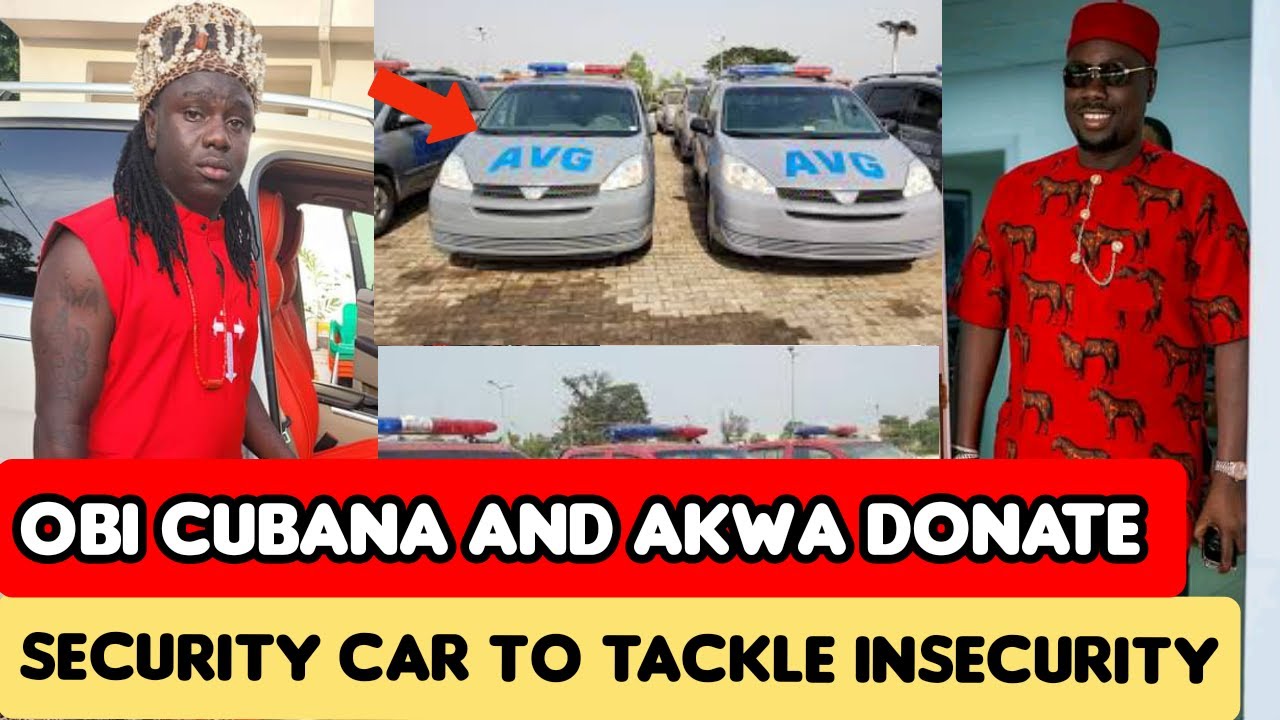 Obi Cubana And Akwa Okuko Tiwara Aki Donate Security Car To Tackle Insecurity In Anambra State