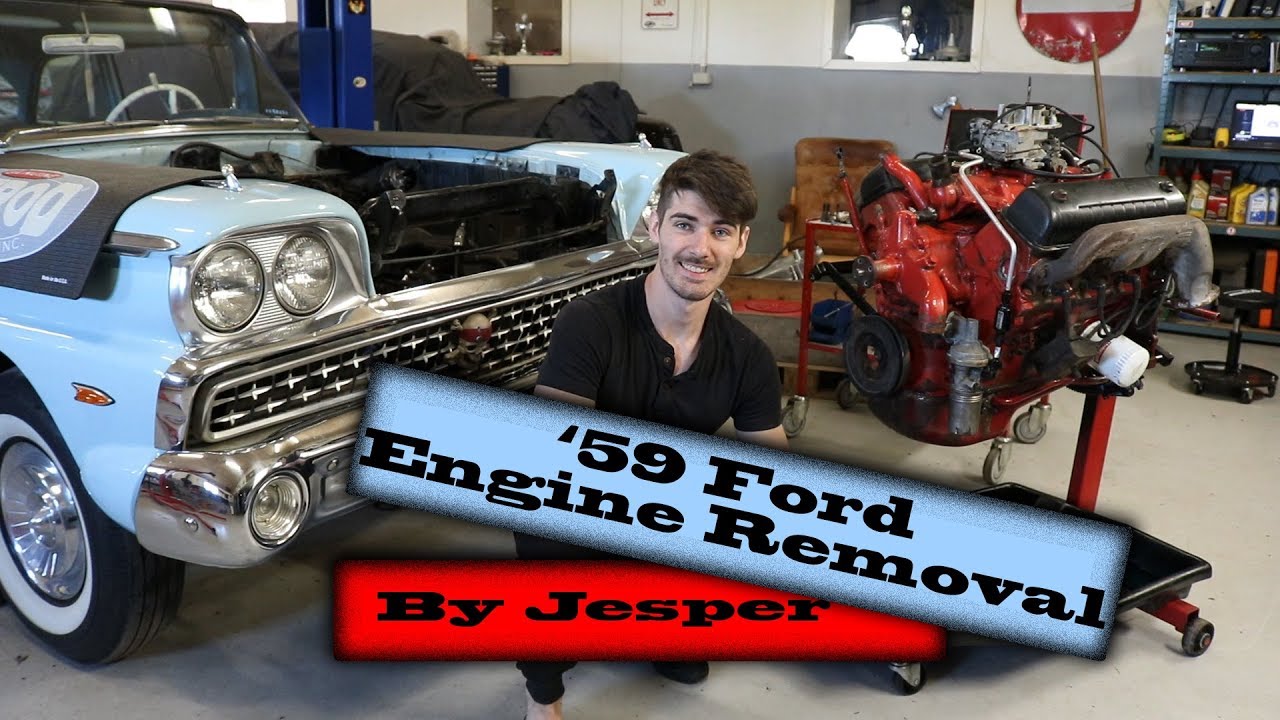 1959 Ford Fairlane - Engine Removal