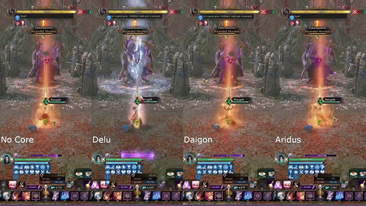 Throne and Liberty Invocator Core Comparison on Morokai Guildboss Solo