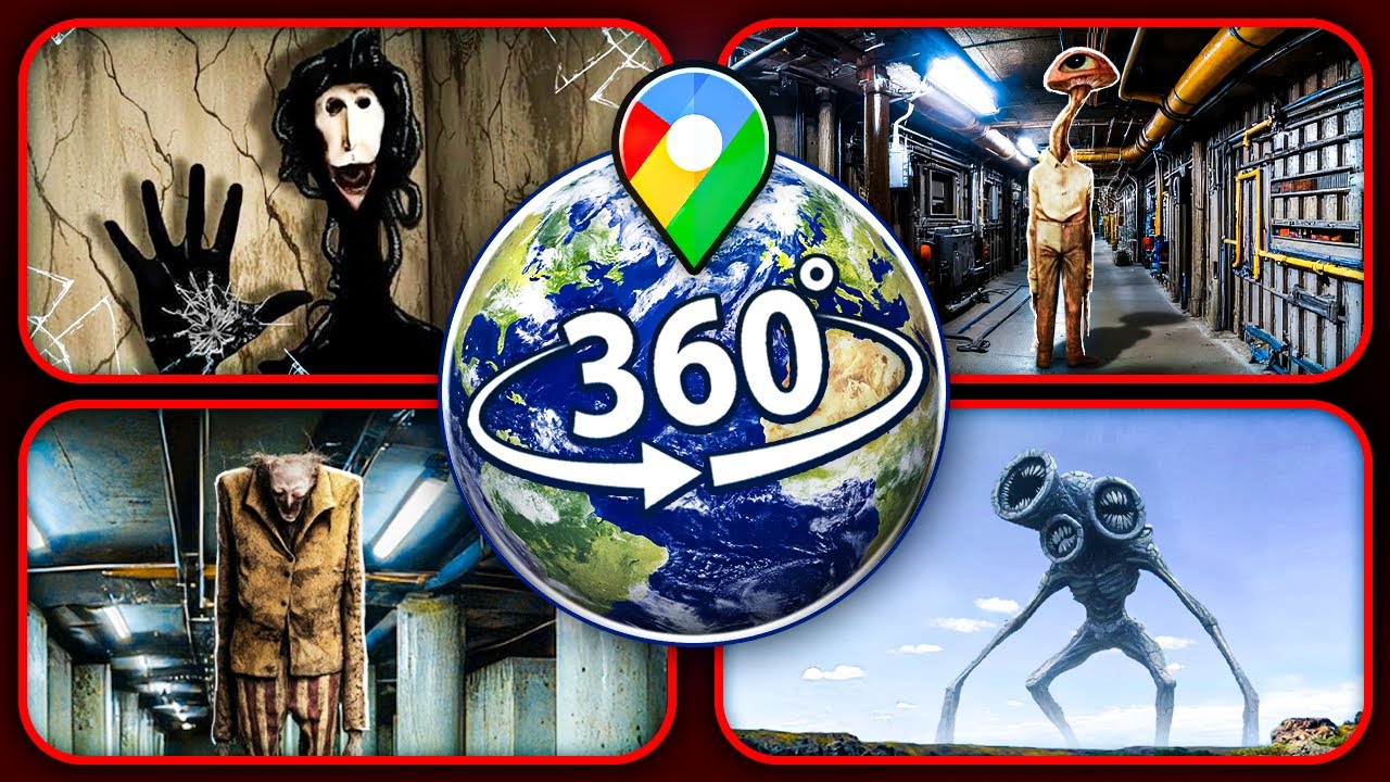 TOP 4 Banned Google Earth Creatures (VR 360°)