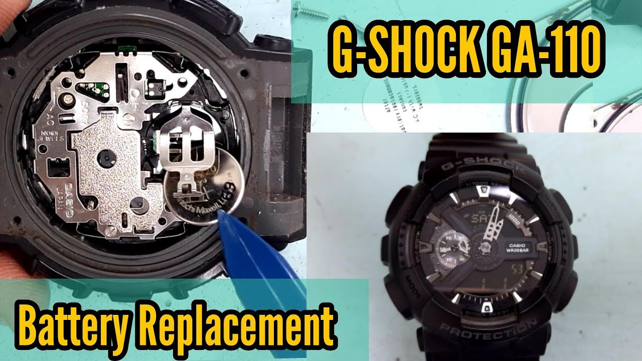 How To Change a Battery on a  G-Shock GA-110 Watch | Watch Repair Channel