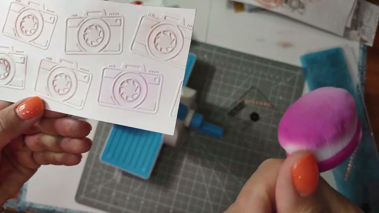 Creative Memories embossing machine ink trick!