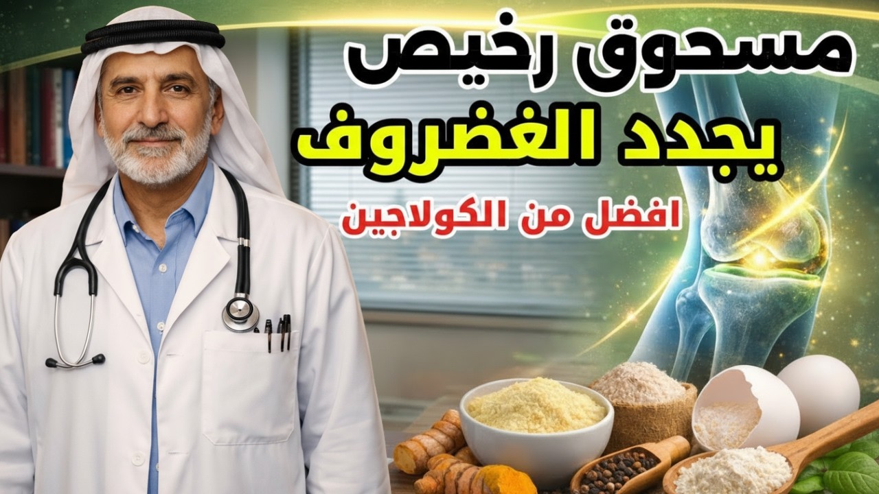 مسحوق رخيص يجدد الغضروف أفضل من الكولاجين | 3 مكونات طبيعية لدعم المفاصل وتقليل الألم