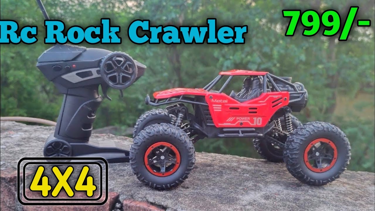Rechargeable Smoke spray Rock crawler  Rc stunt car unboxing & testing 