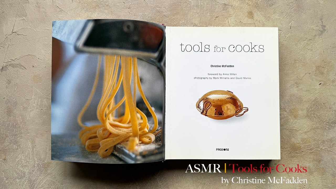 Tools for Cooks | Calm Book Flip • Top View • Turning Still