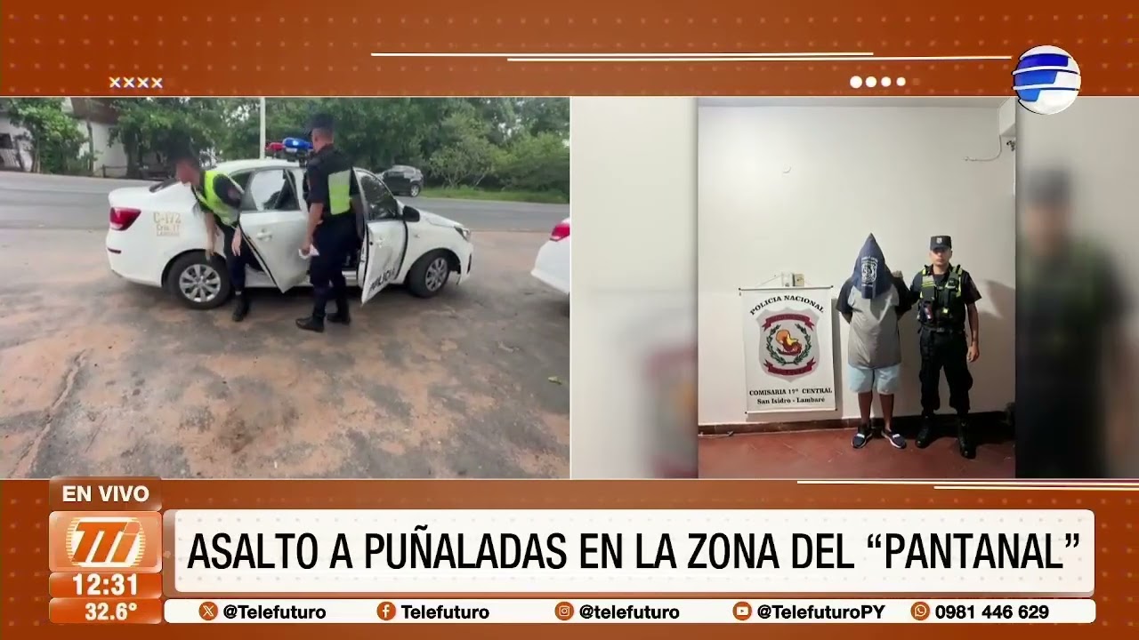 Violento asalto a conductor de Bolt en Lambaré