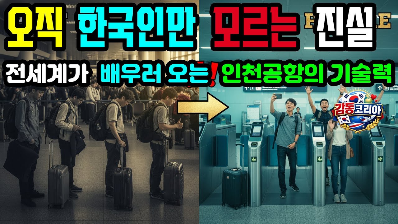 (해외감동사연) 오직 한국인만 모르는 진실, 인천공항은 왜 세계최고의 공항중 하나인가?