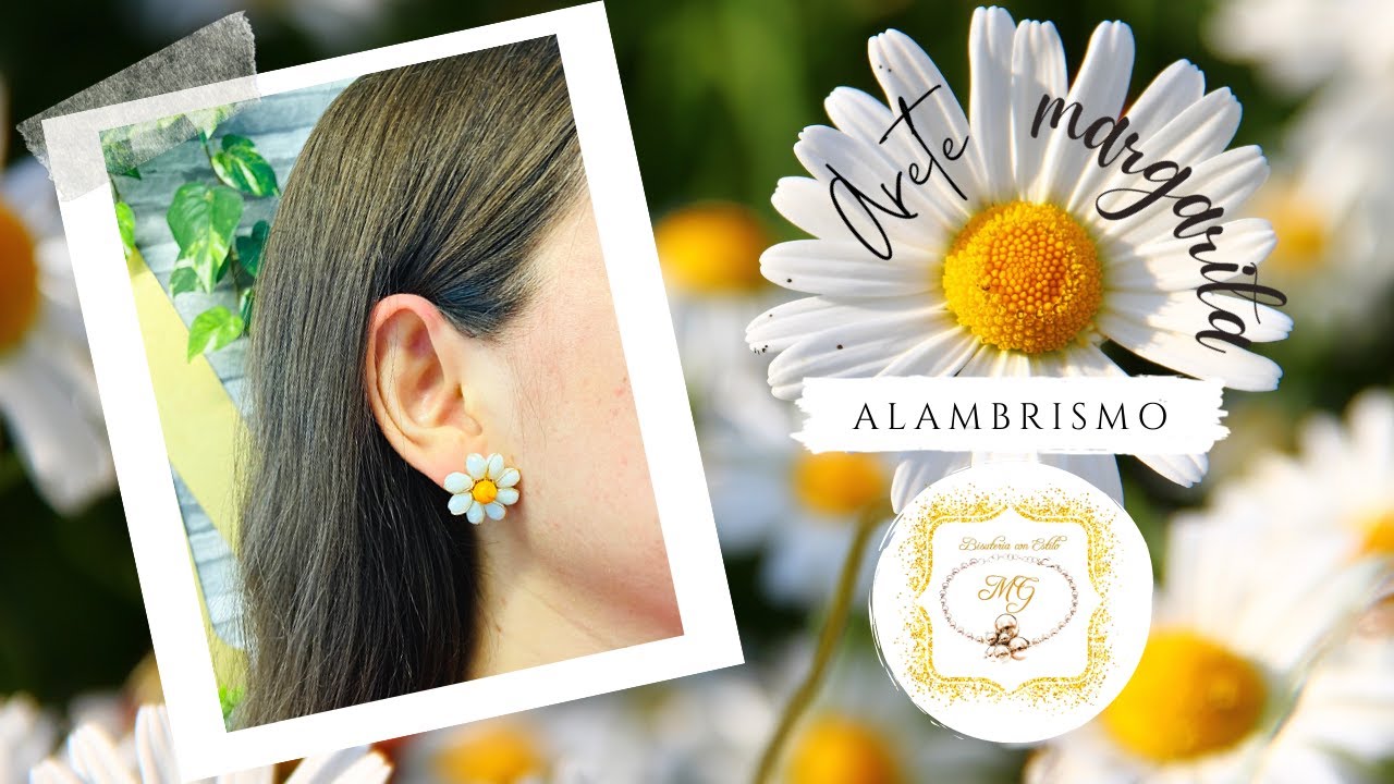 ARETES EN ALAMBRISMO | Aretes MARGARITA EN ALAMRBISMO