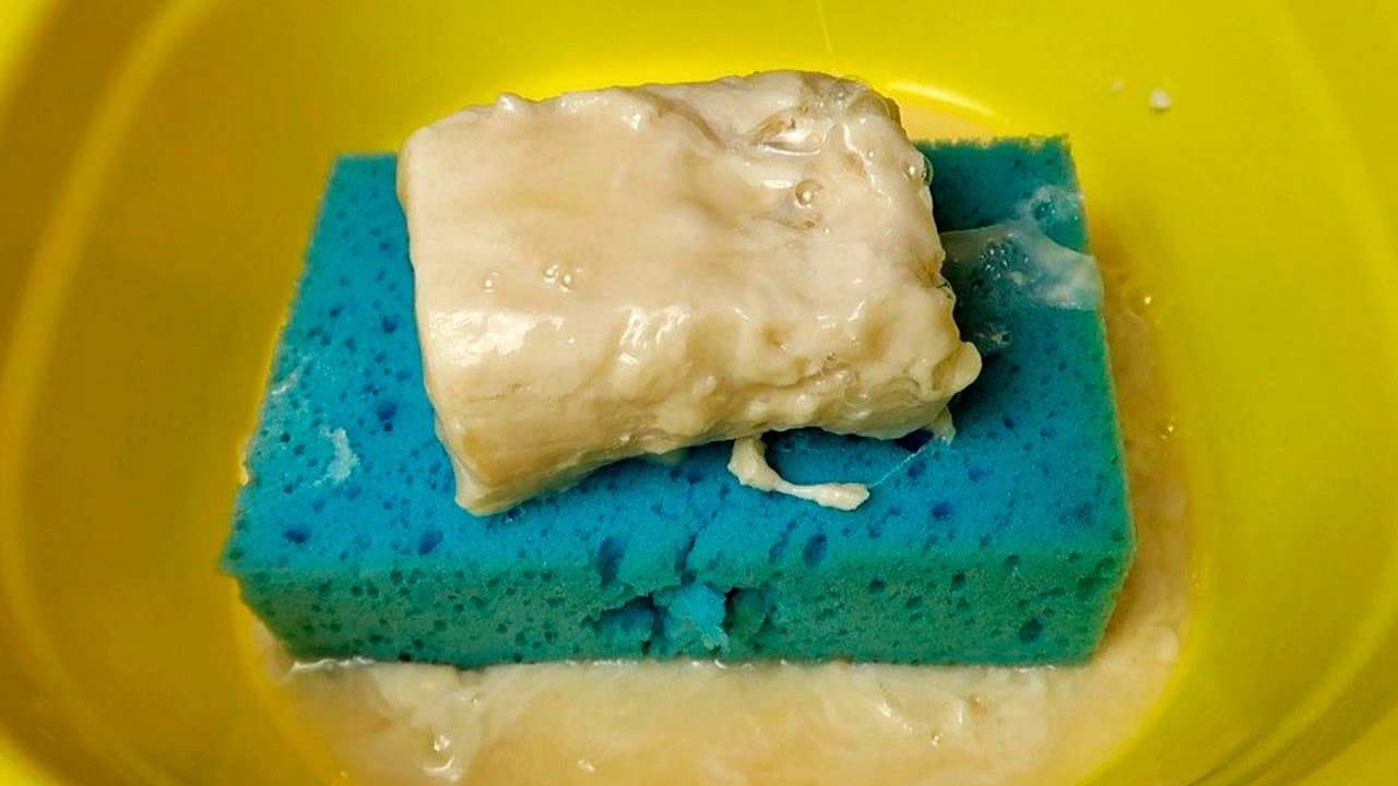 ASMR Mushy Soap 🧼 ASMR Sponge Squeezing 🧽 Soaked Soap