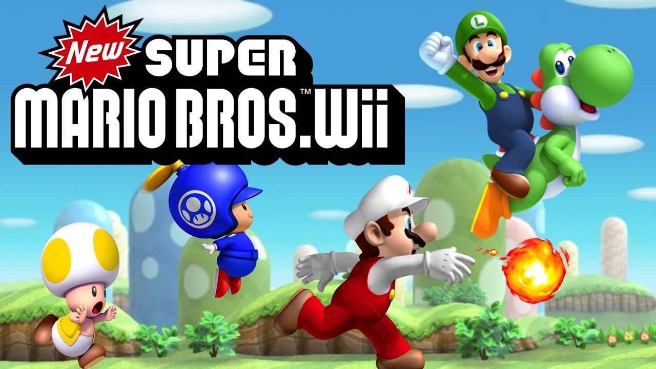 New Super Mario Bros Wii | 100% Playthrough Part #1 ⚡ Vertical live Stream