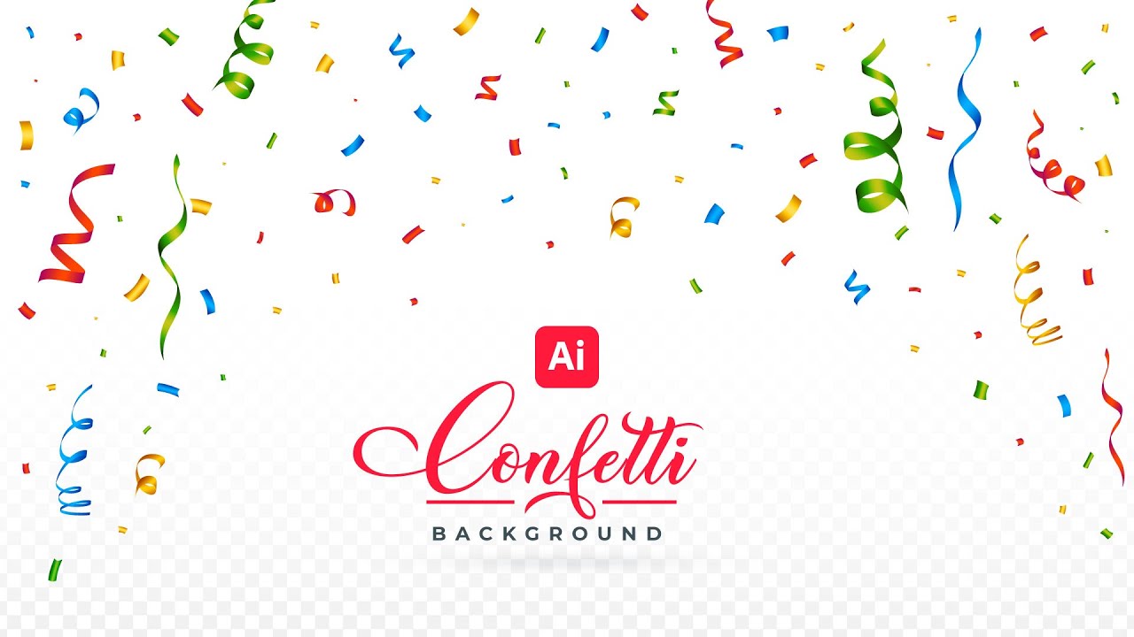 How to Create realistic Confetti In adobe illustrator | Illustrator Tutorials
