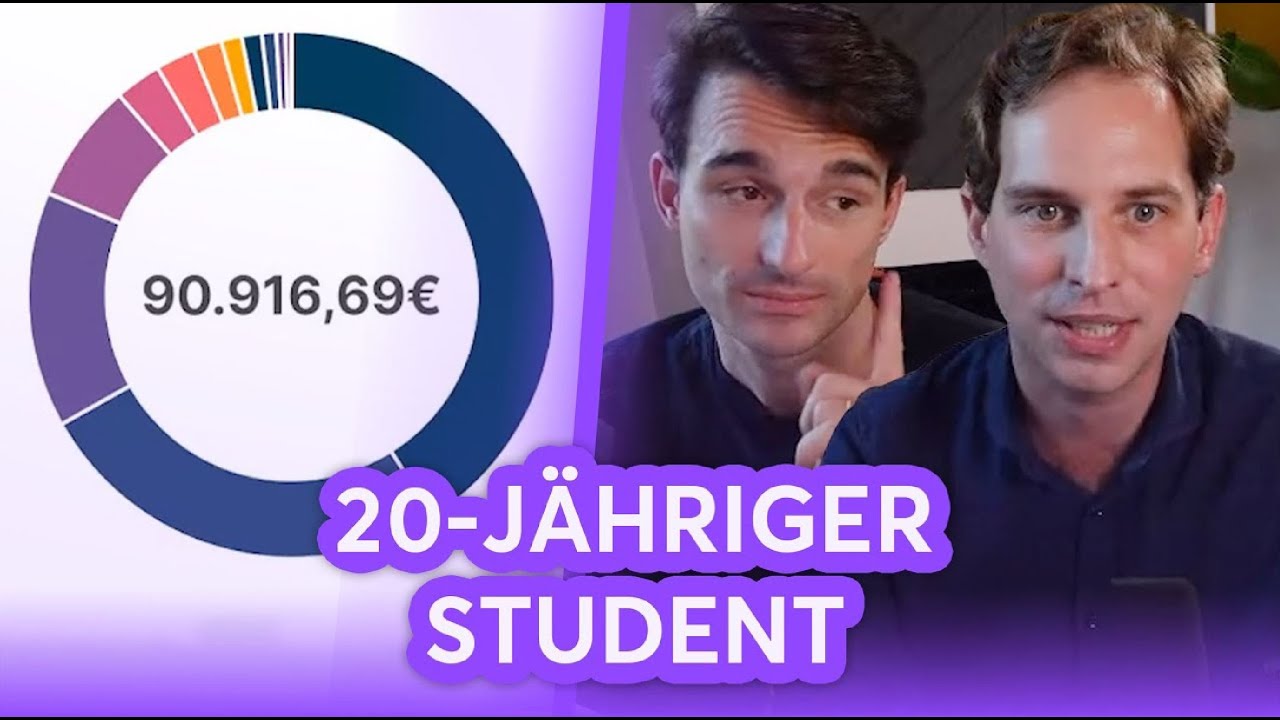 20 Jähriger Student mit 90.000€ Core Satellite Portfolio | Finanzfluss Stream Highlights