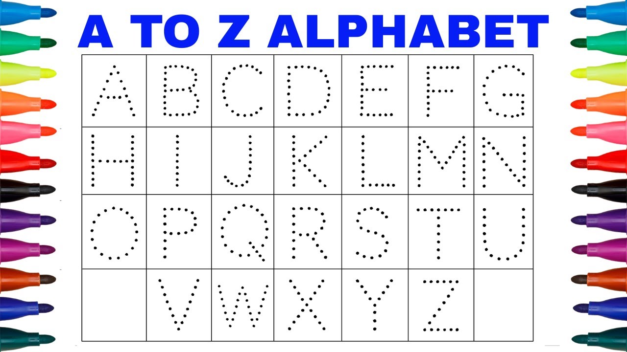 ABCD Alphabet Tracing & Learning for Babies & Toddlers | English Alphabet A to Z | एबीसीडी ट्रेसिंग