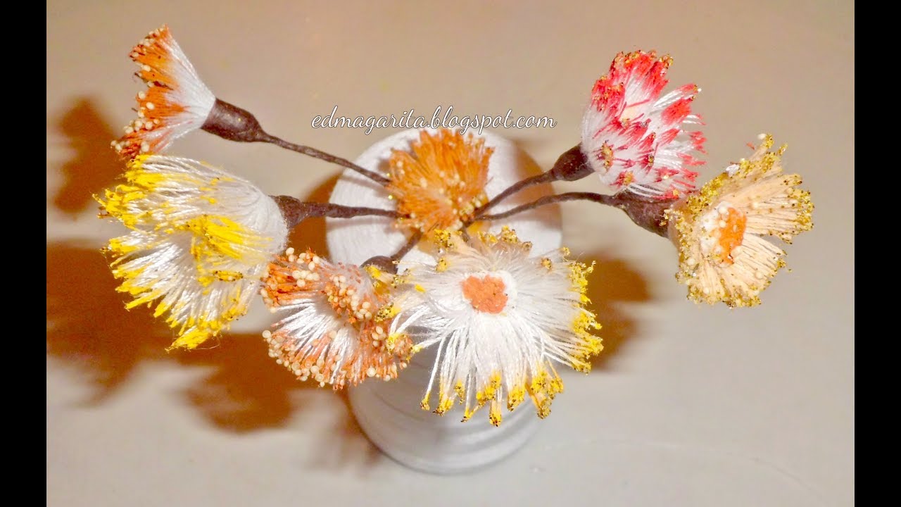 De Hilos a bellos estambres #reels #art #shorts #diy #flowers #reels #amazing #how #tutorial #artist