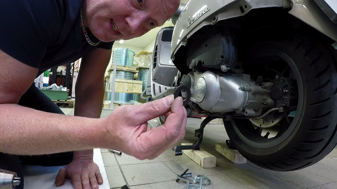 The  fuzzy washer mod with Dr.Pulley sliders on my Vespa GTS