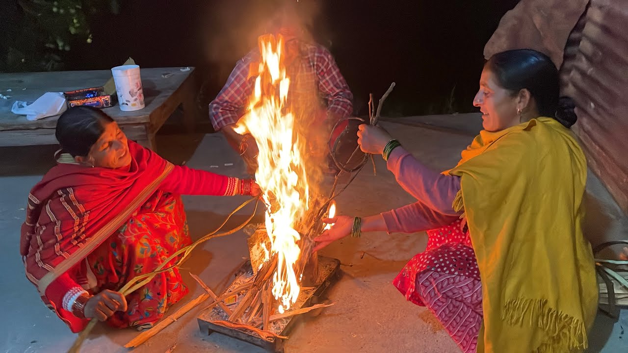 Настоящий Дивали в горах 🔥 | Танец Бхайла, Масти и традиции | Видеоблог Tehri Garhwal