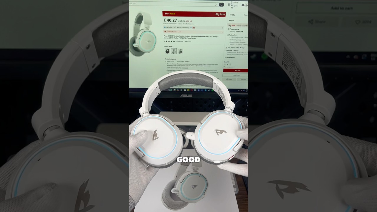 Unboxing and showcasing the Picun G2 Gaming Headphones 🎧 #gamingheadset