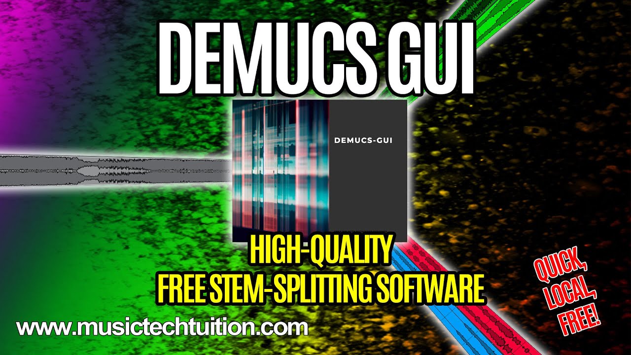 FREE Stem Splitting Software that's as good as Spectralayers and RipX! Demucs GUI